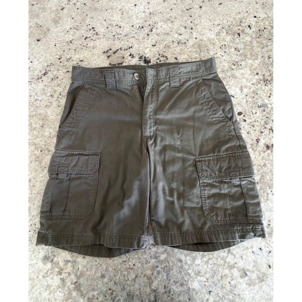 Columbia Men's Cargo Shorts Size 32 Olive Green‎ Cotton